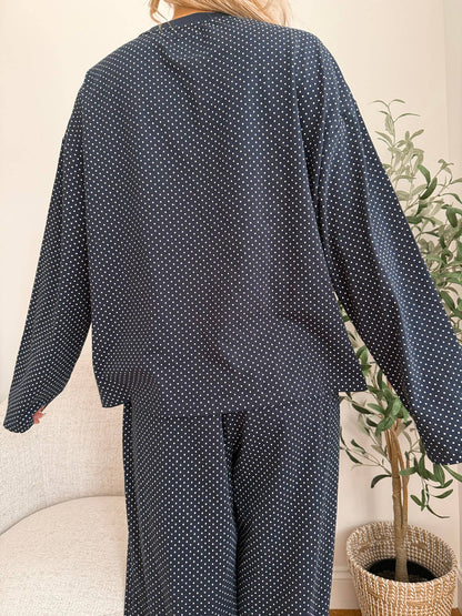 Penny Long Sleeve Polka Dot Top