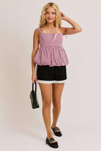 Piper Lace Eyelet Shorts