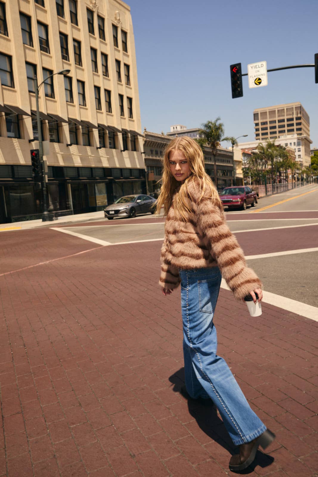 Gia Mid Rise Studded Jean