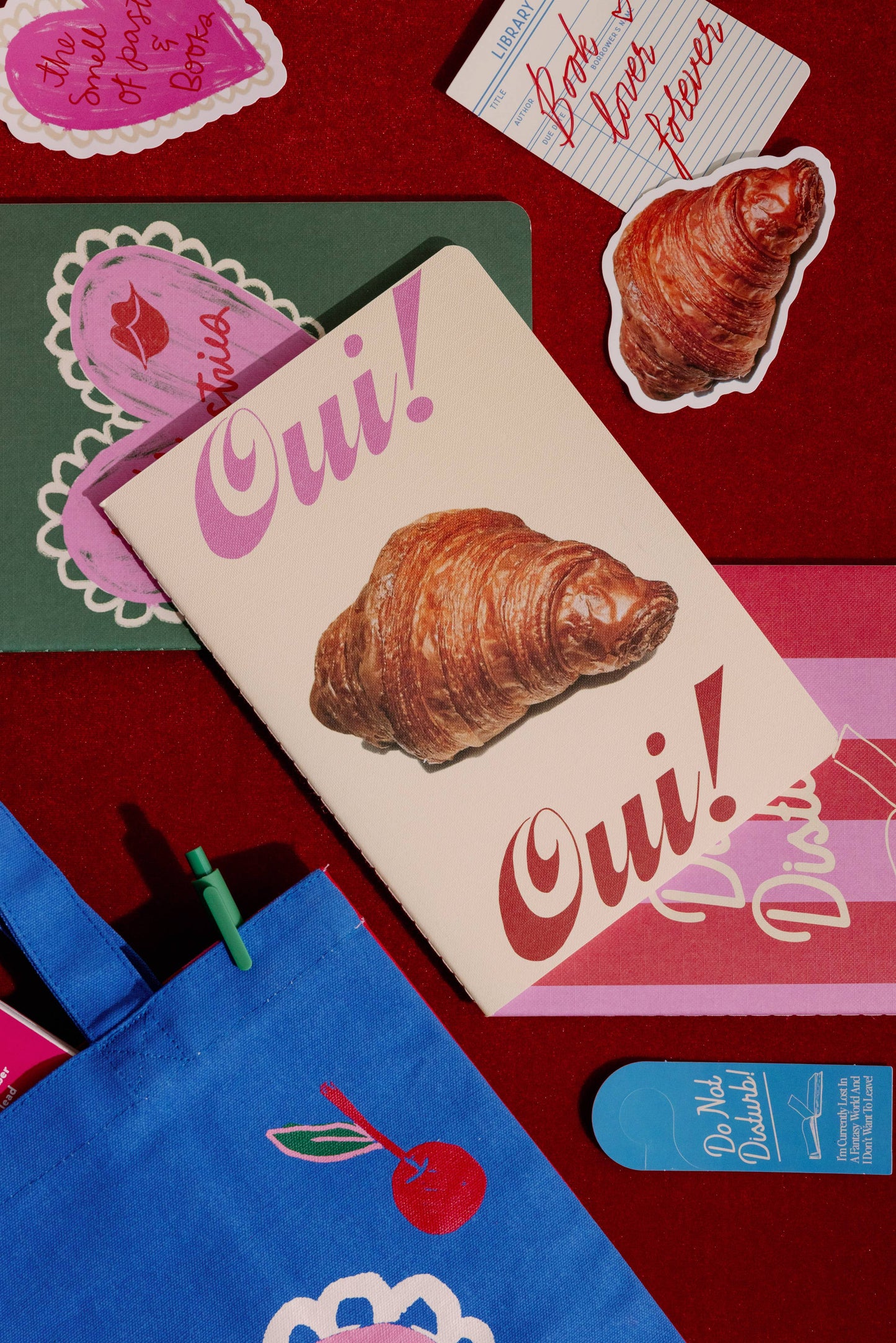 Pastries and Books Rough Draft Notebook Set