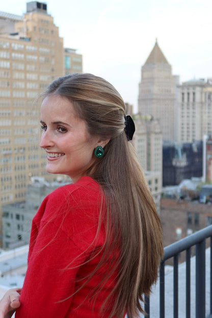 Eva Statement Earring - Green Pear