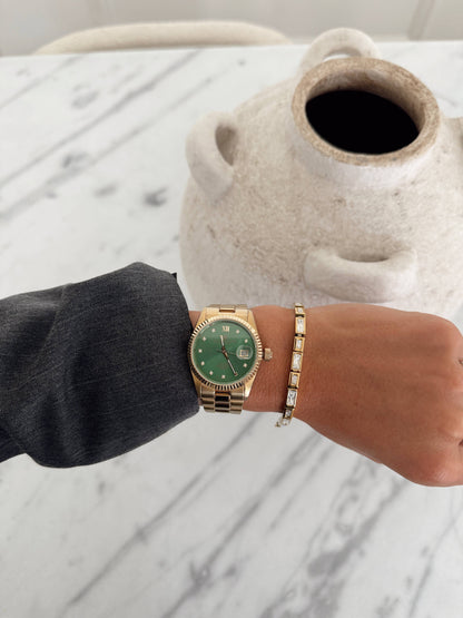 Luda Emerald Cut Bracelet | Waterproof Jewelry