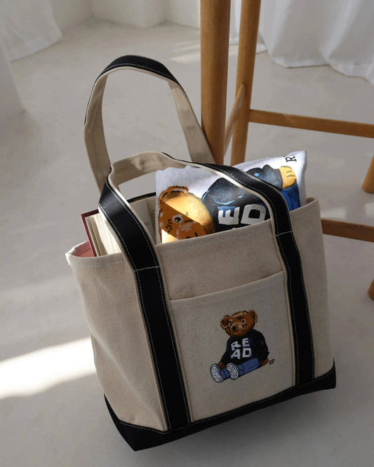Rebel Bear READ Tote Bag