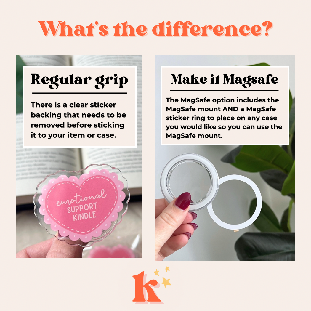 In Love With My Books Kindle Grip