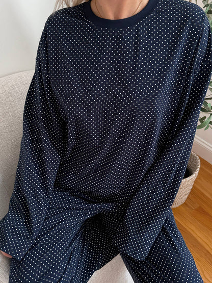 Penny Long Sleeve Polka Dot Top