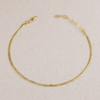 Herringbone Anklet | Waterproof Jewelry