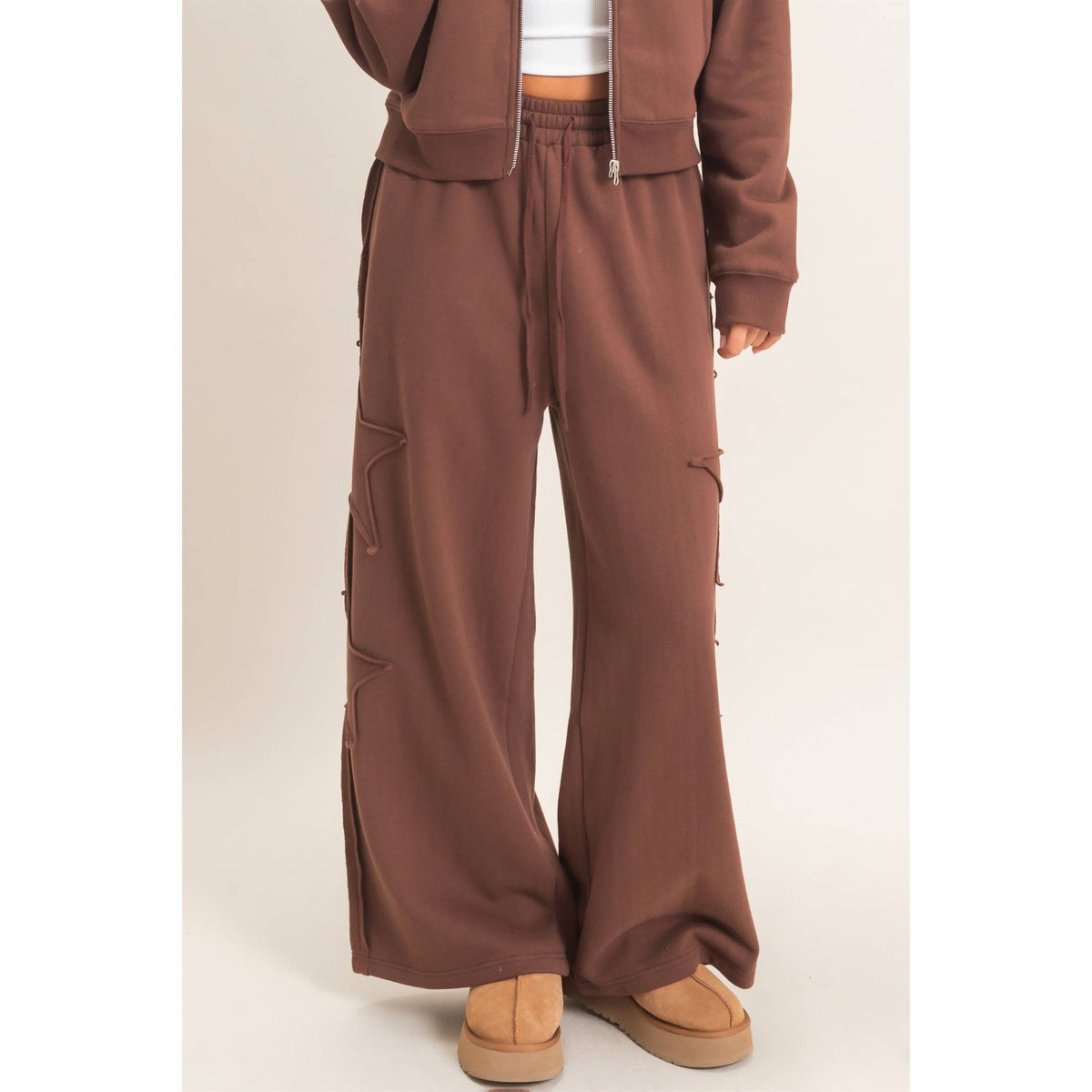 Lilly French Terry Star Patch Sweatpants