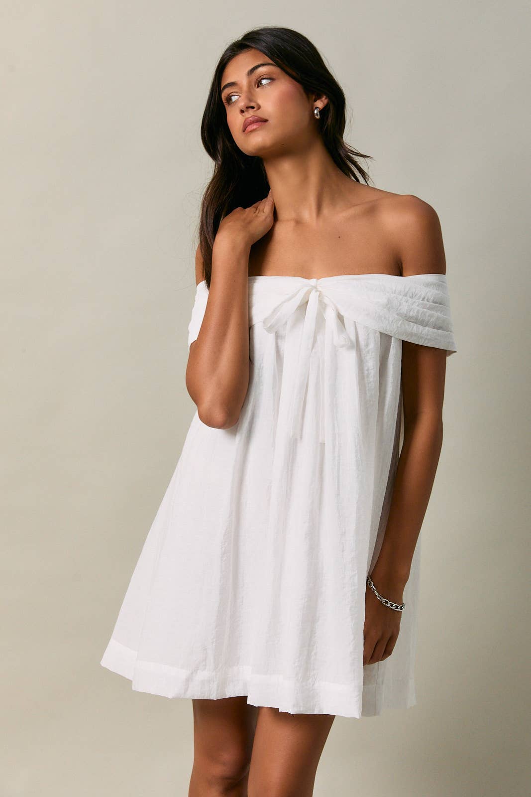 Gaia Bow Mini Dress