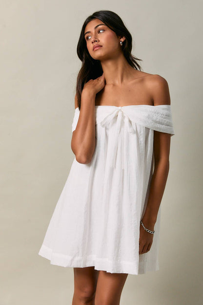 Gaia Bow Mini Dress