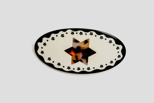 Tortoise Star Ponytail Barrette