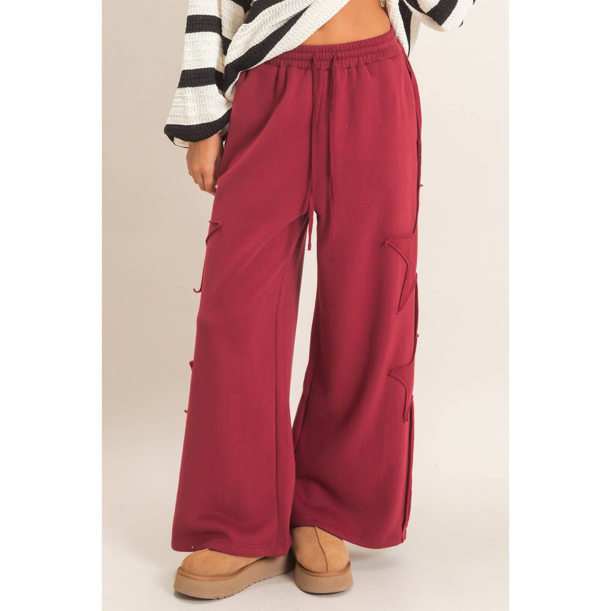 Lilly French Terry Star Patch Sweatpants