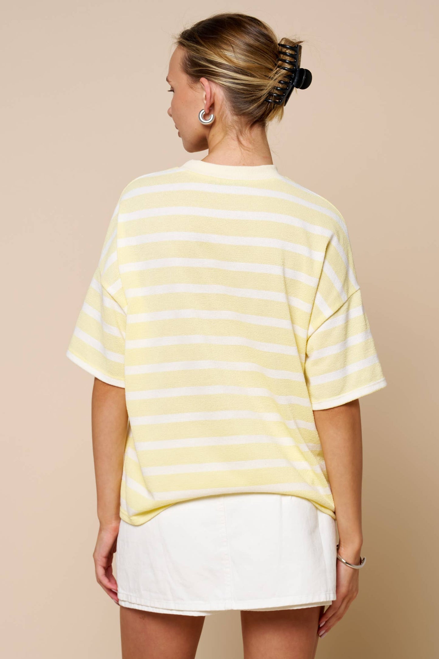 Lemon Striped Top