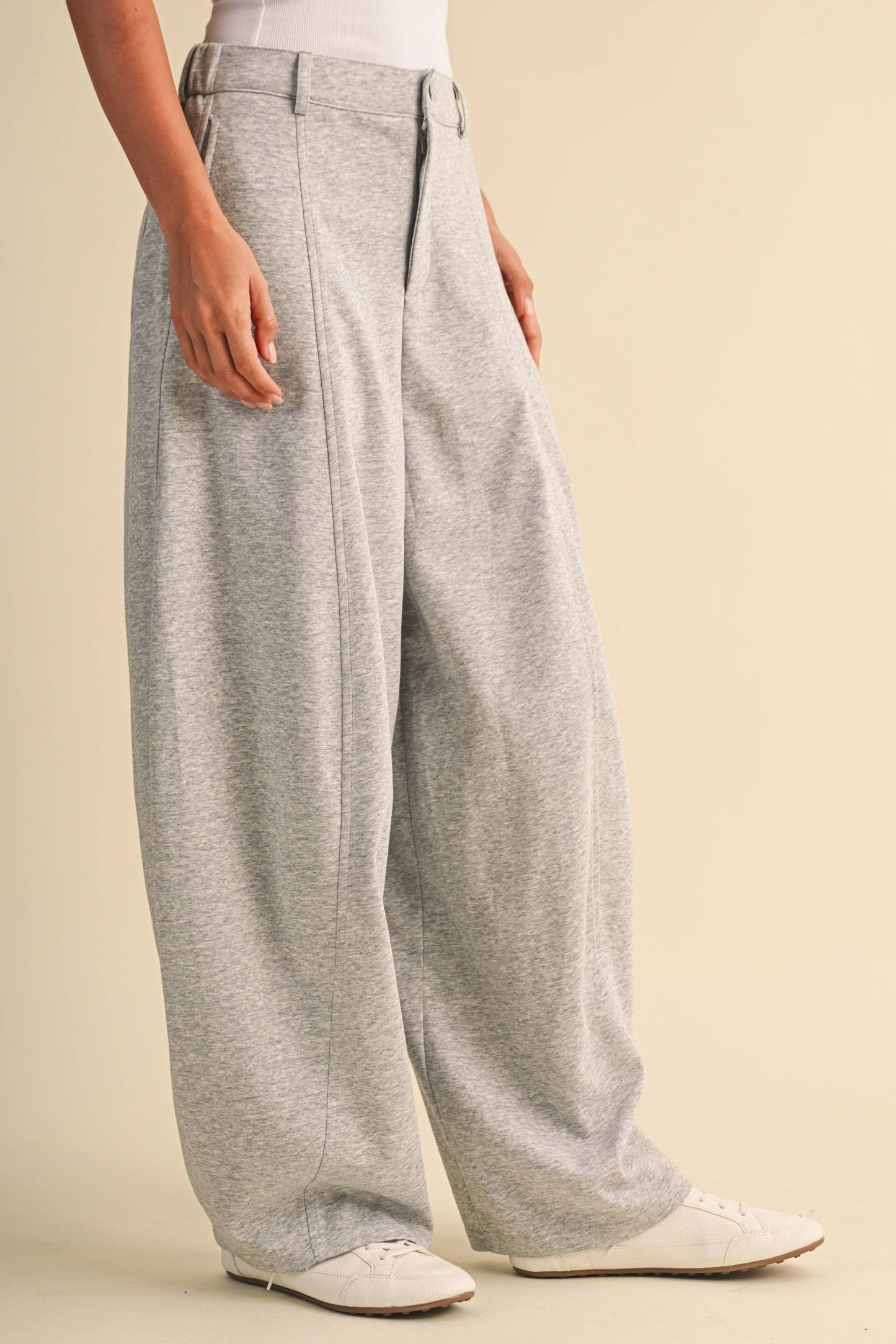 Jenna Sweatpant Barrel Trousers
