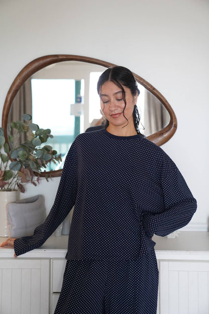Penny Long Sleeve Polka Dot Top