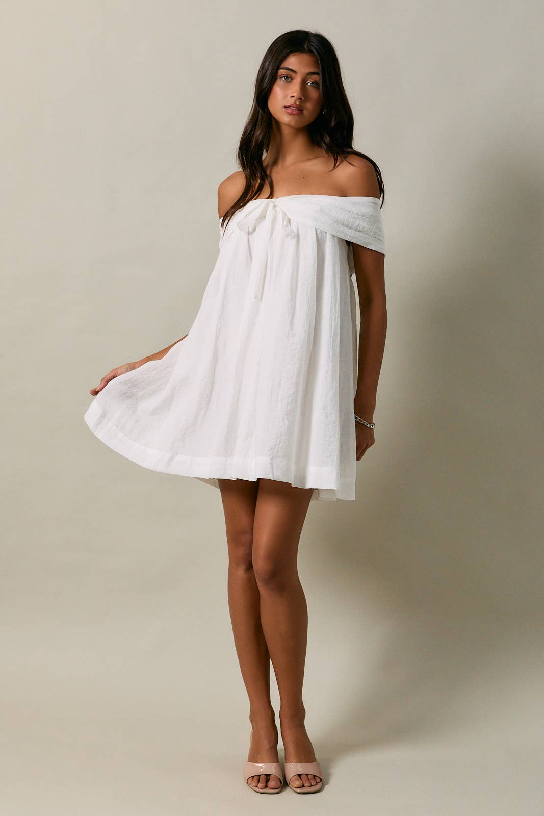 Gaia Bow Mini Dress