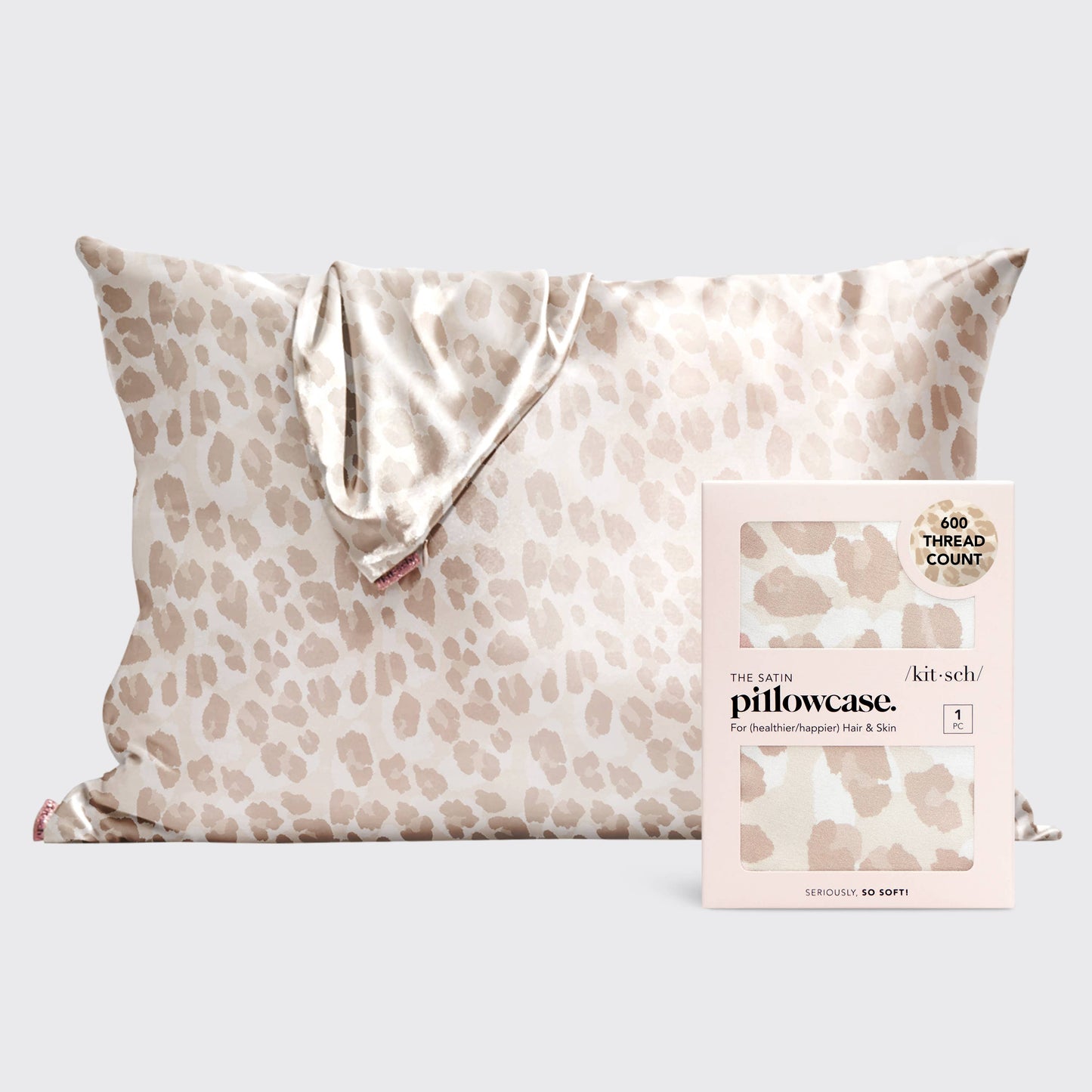 Leopard Satin Pillowcase | KITSCH