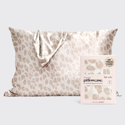 Leopard Satin Pillowcase | KITSCH
