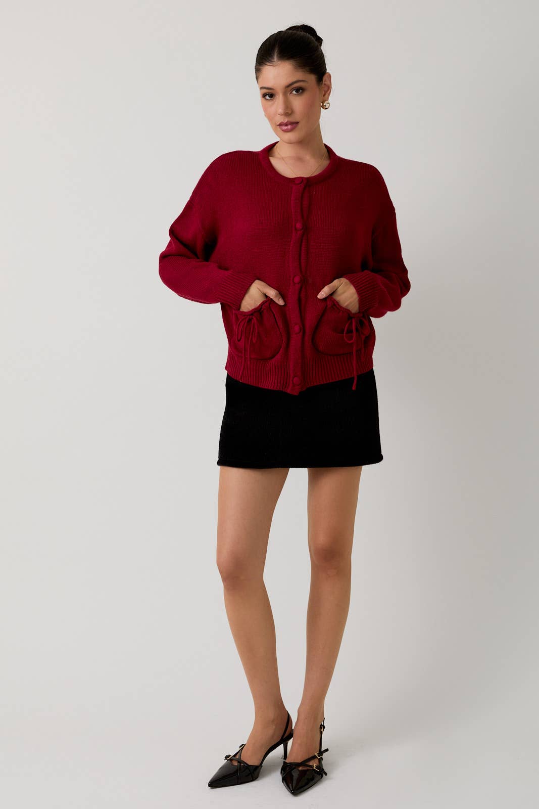Ruby Bow Cardigan