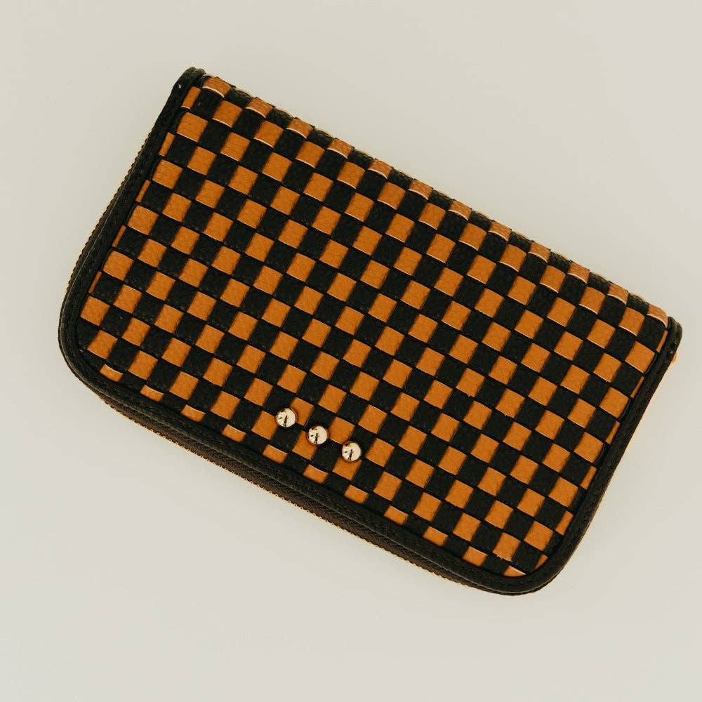 Lenni Large Zip Woven Wallet