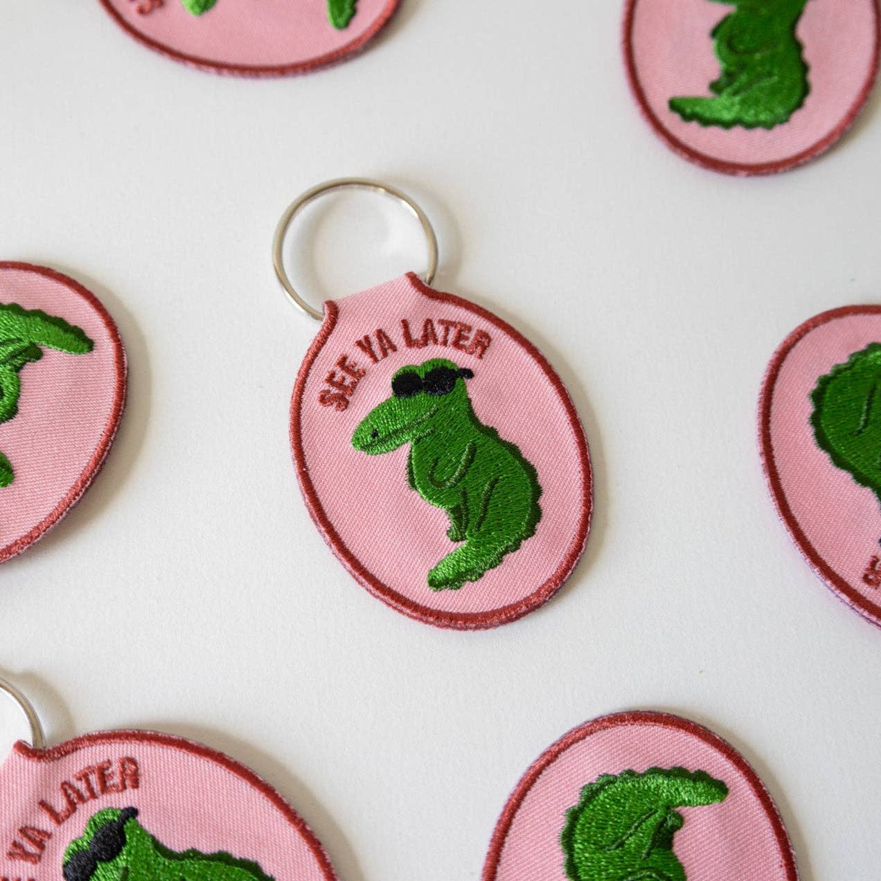 Embroidered Patch Keychain