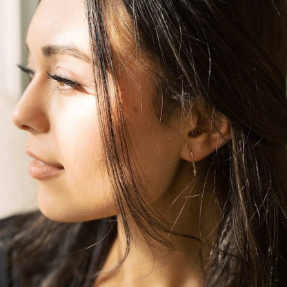 Ainsley Mini Safety Pin Hoops