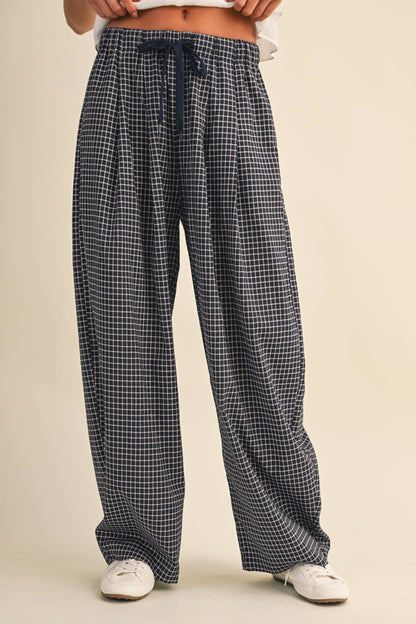 Lauren Checkered Baggy Pants