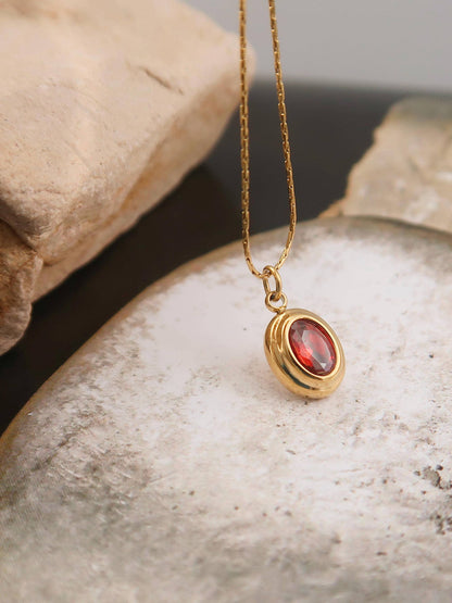 Cornelia Gemstone Necklace | Waterproof Jewelry