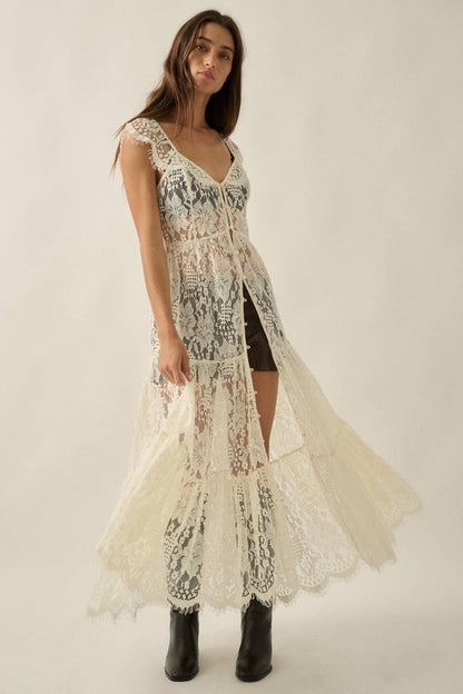 Lillian Lace Maxi Top