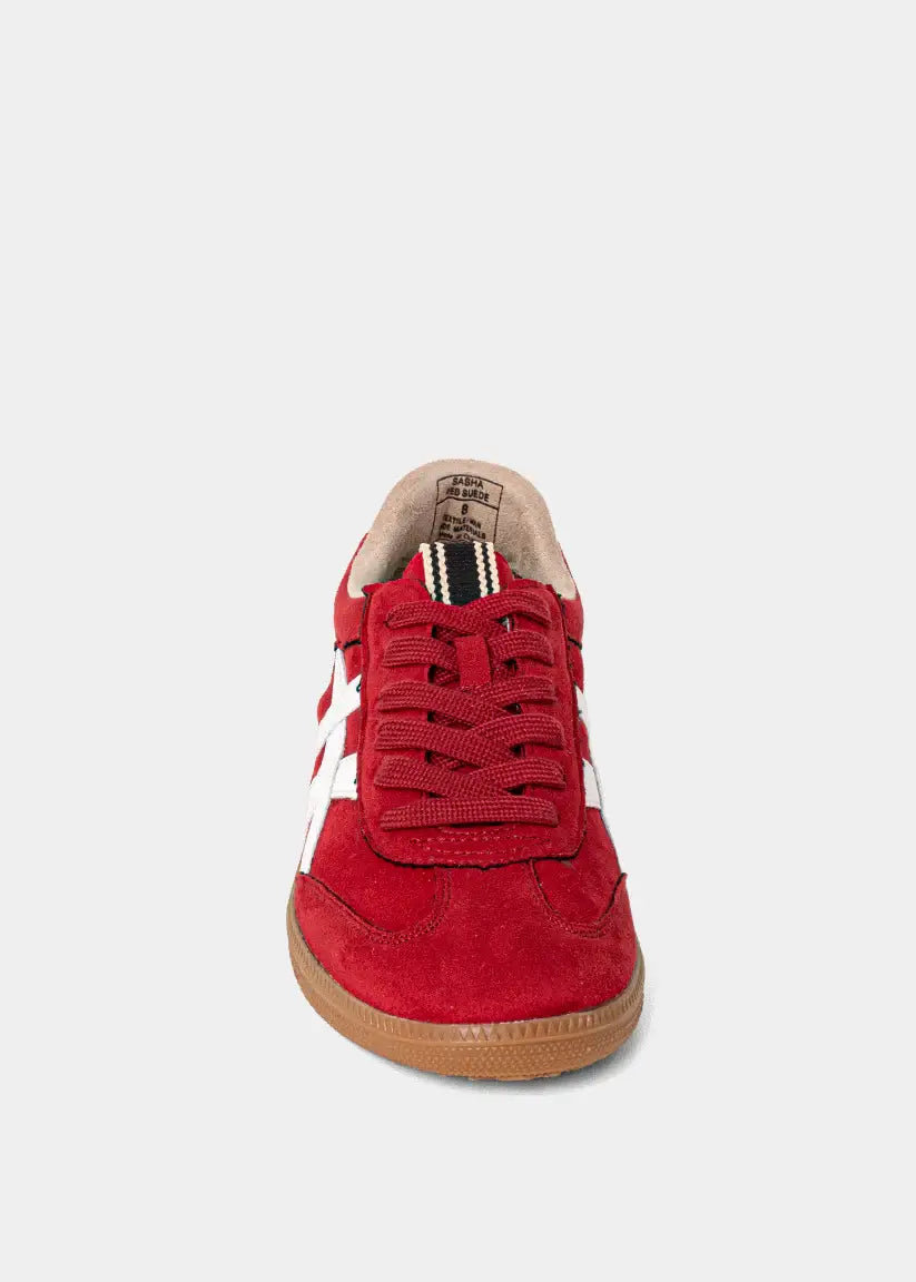Sasha Red Suede Sneaker