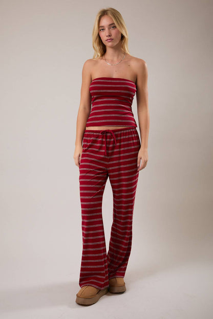 Avery Stripe Wide Leg Pant