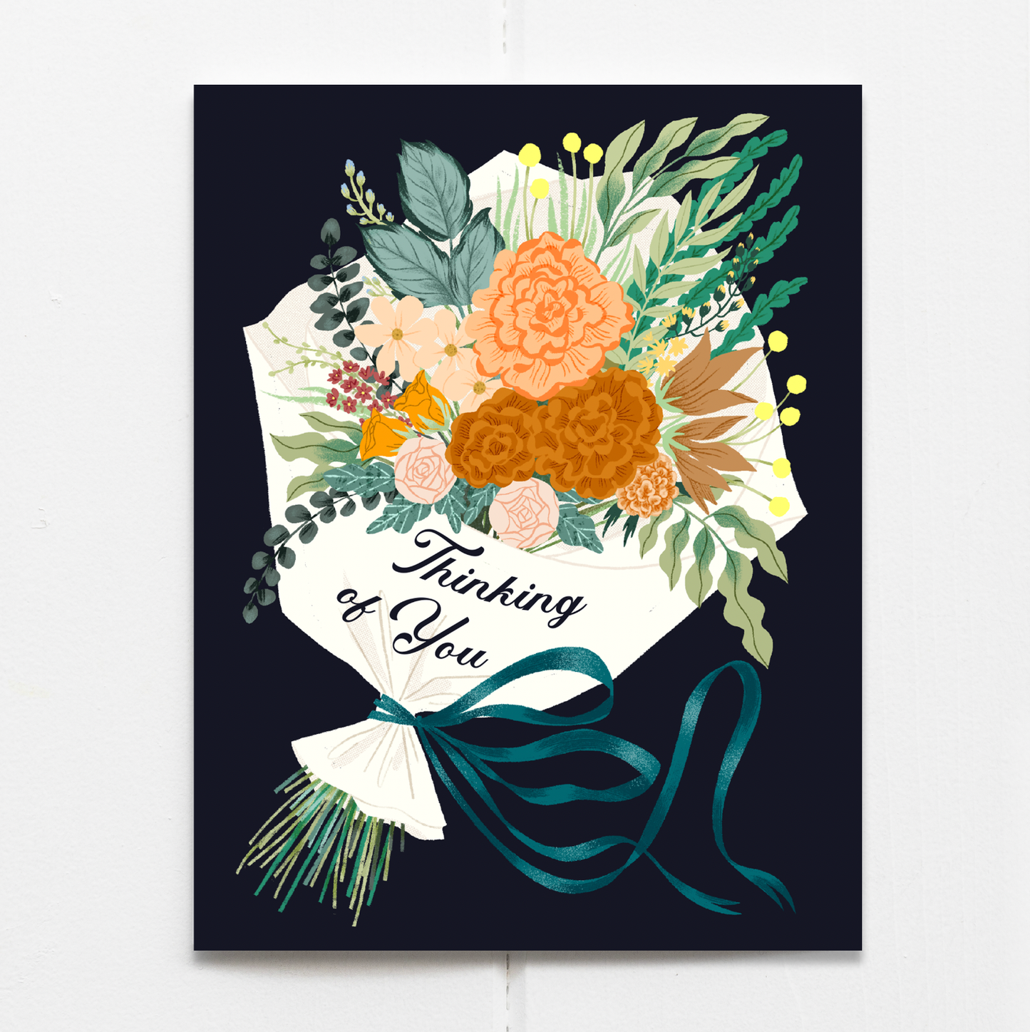 Thinking Of You Bouquet Card
