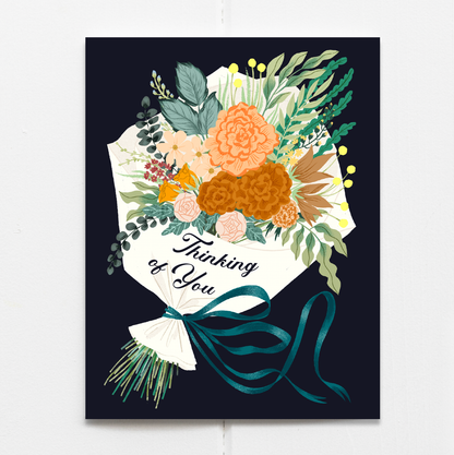 Thinking Of You Bouquet Card