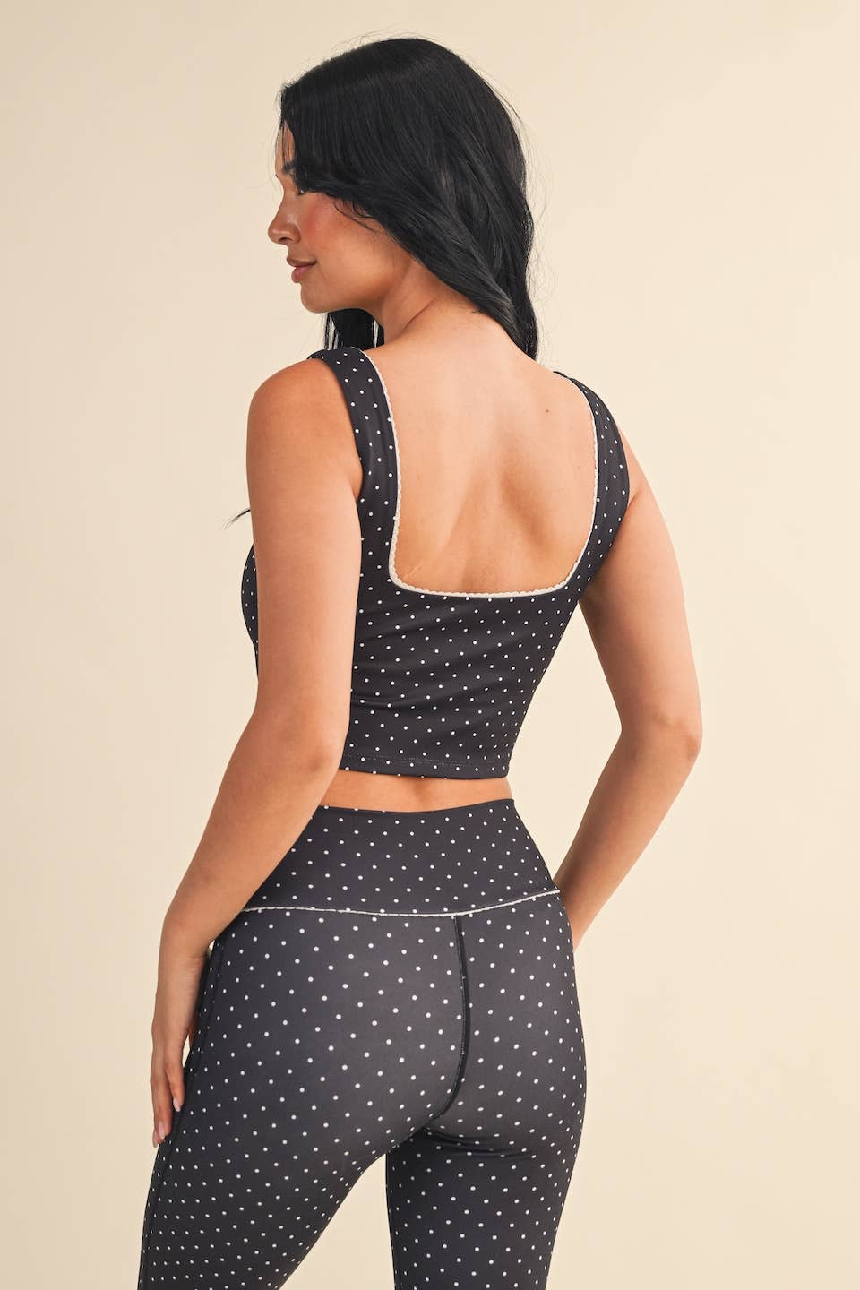 Polly Polka Dot Print Crop Tank