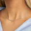 Silver Micro Herringbone Necklace | Waterproof Jewelry