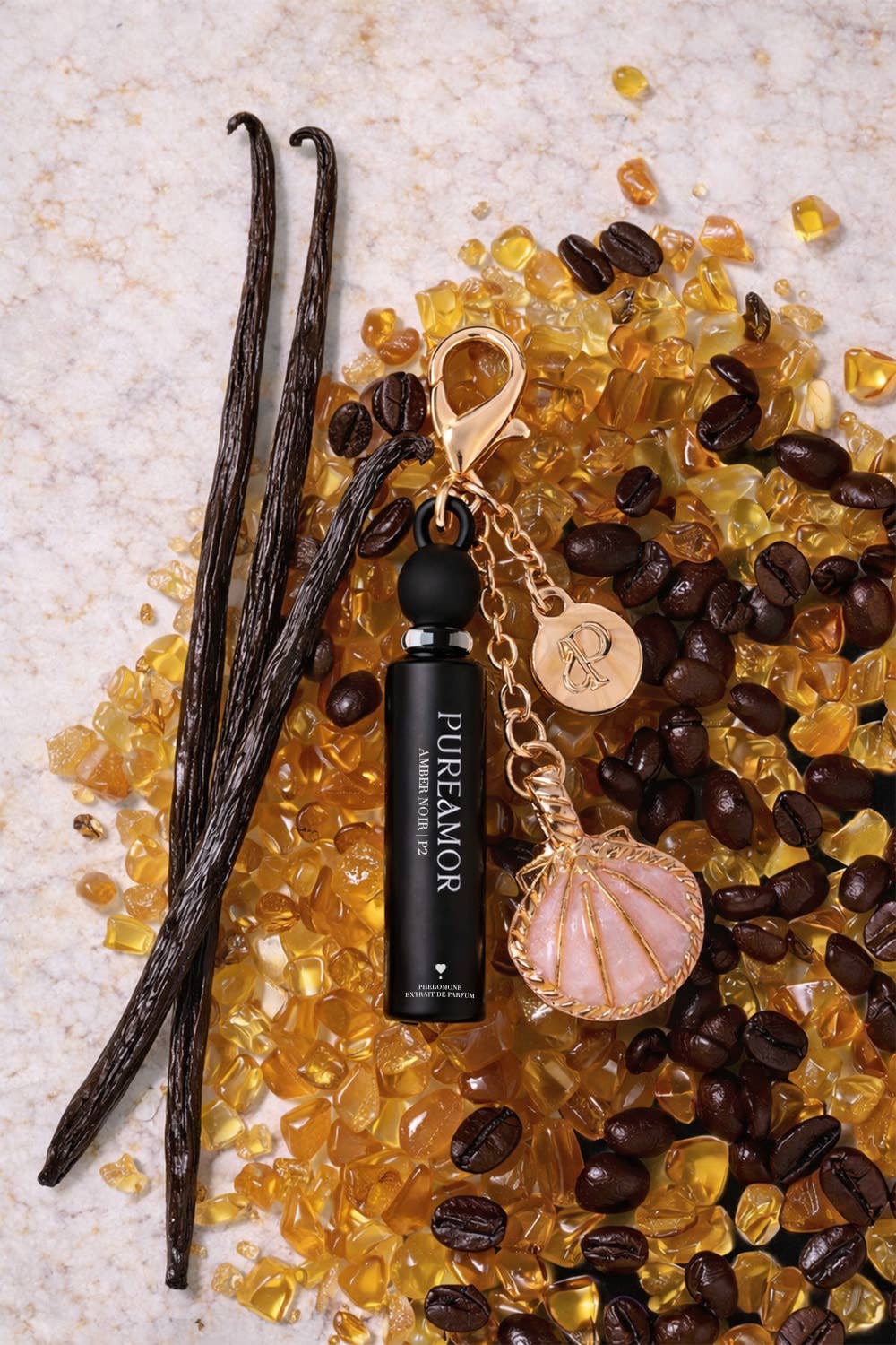 Amber Noir | Pheromone Perfume Oil Keychain