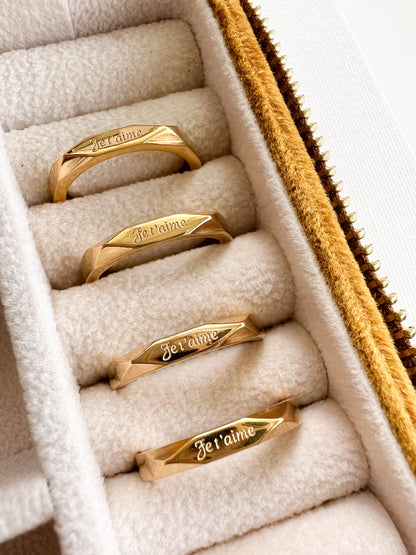 Je t'aime Ring | Waterproof Jewelry