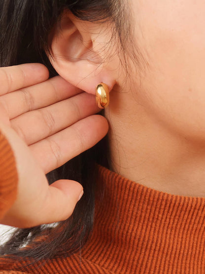 Birdie Small Classic Hoop Earring | Waterproof Jewelry