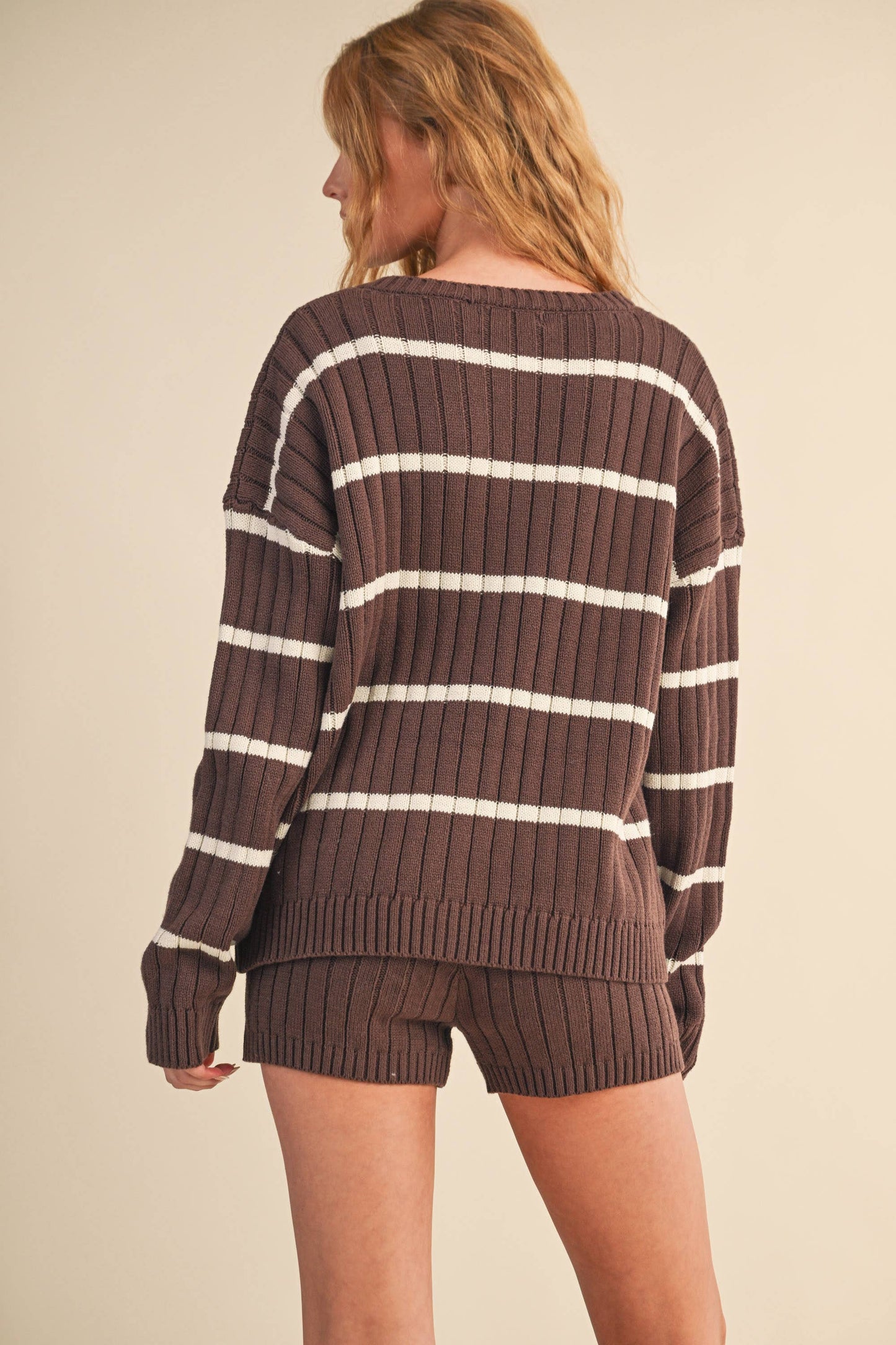 Tess Stripe Sweater and Shorts Set