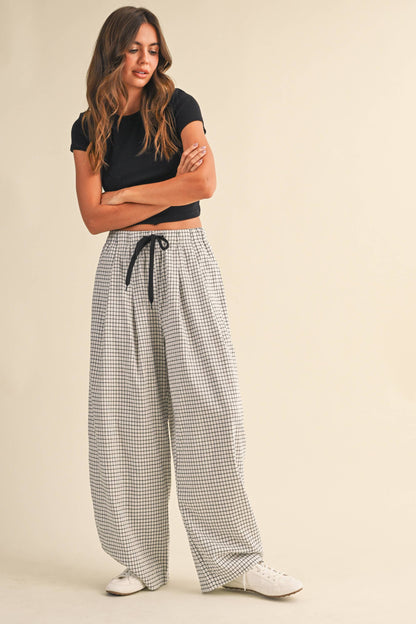 Lauren Checkered Baggy Pants