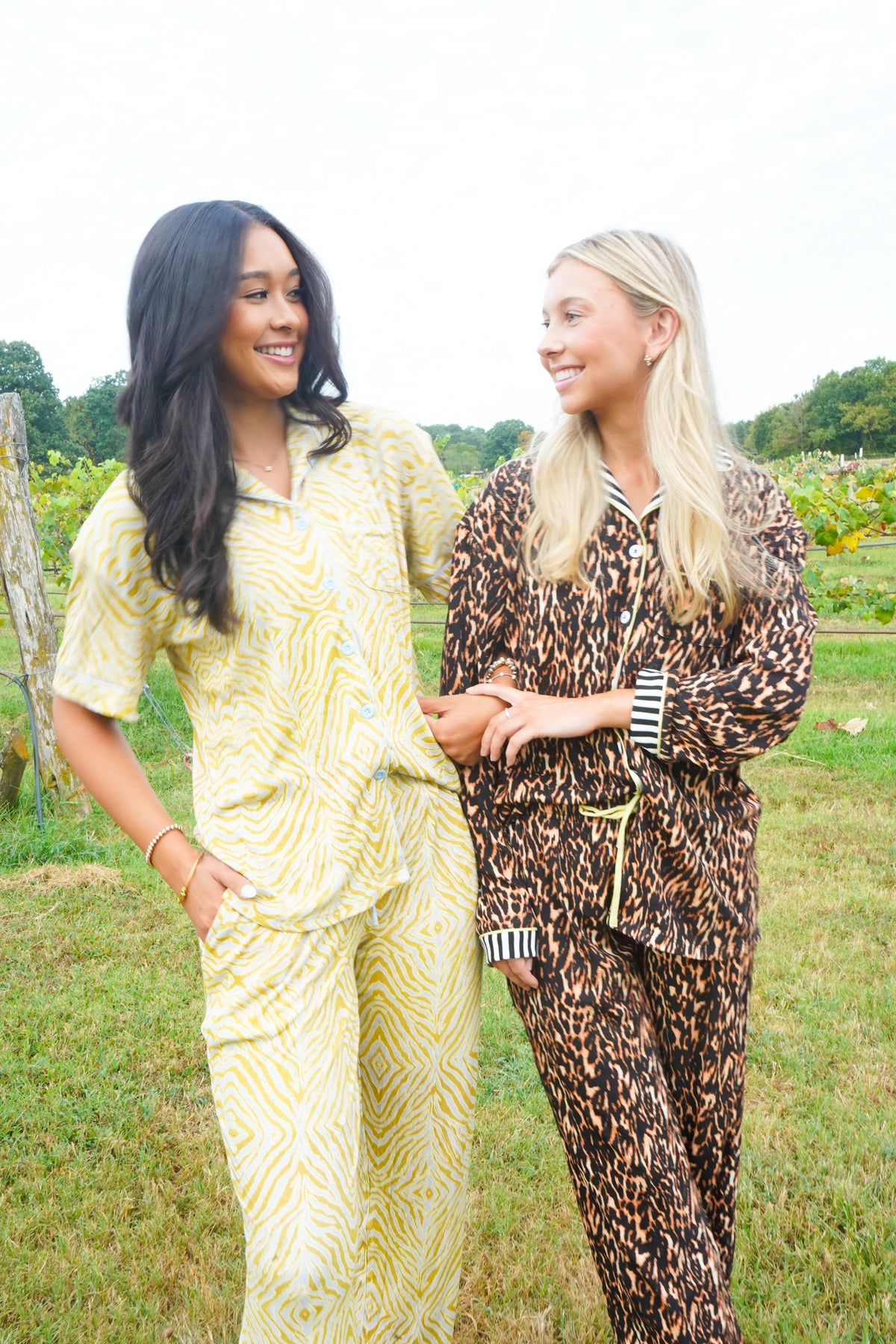 Chartreuse Zebra | Pajama Set
