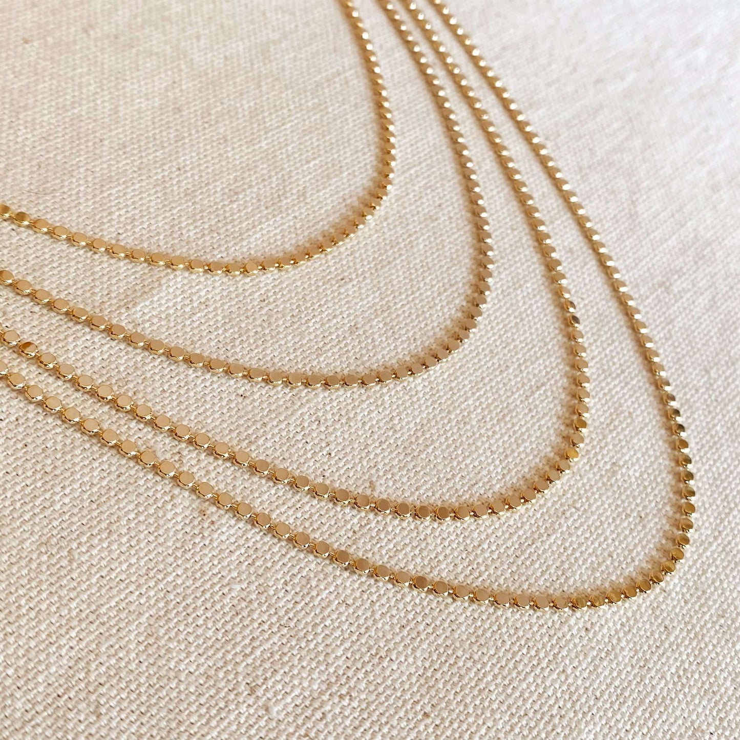 Paisley Flat Ball Chain Necklace | Waterproof Jewelry