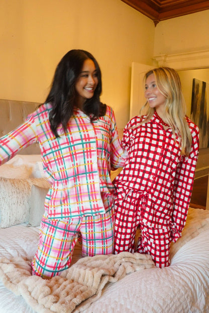 Red Gingham Pajama Set