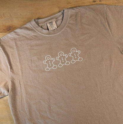 Jolly Gingerbread | Embroidered Tee