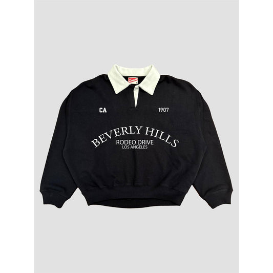 Beverly Hills Collared Sweatshirt