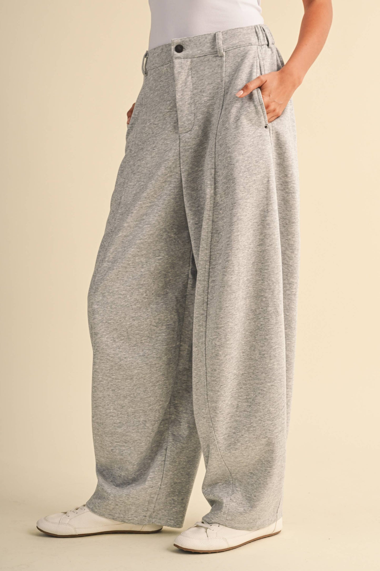 Jenna Sweatpant Barrel Trousers