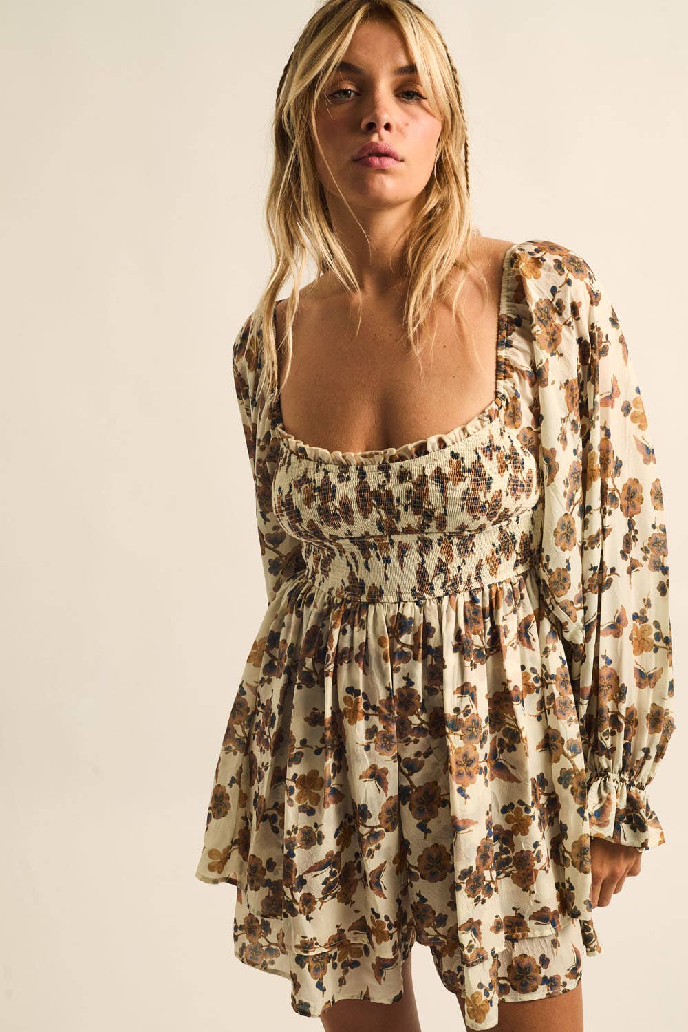 Fiona Floral Tiered Romper