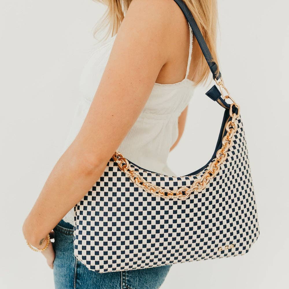 Sienna Slouchy Woven Shoulder Bag | PRETTY SIMPLE