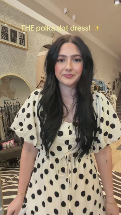 Liana Polka Dot Maxi Dress