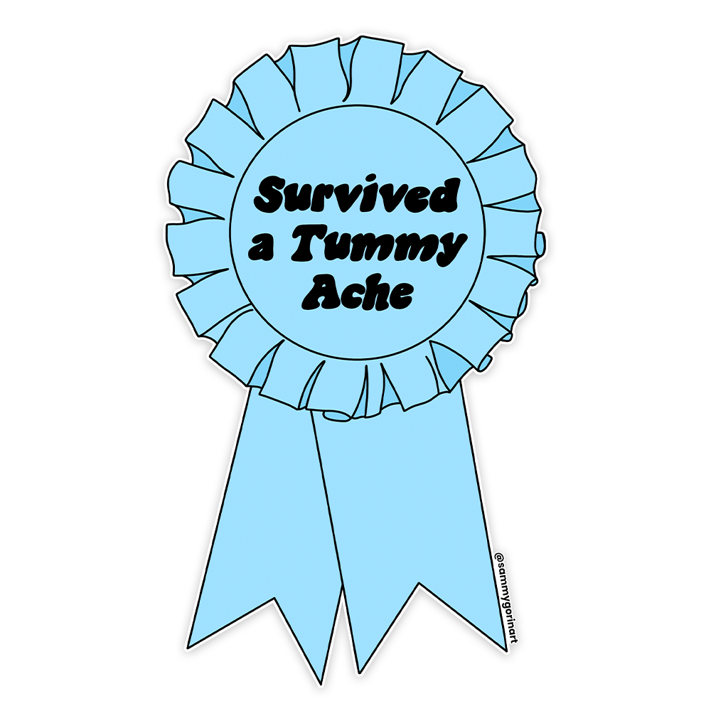 Survived a Tummy Ache Sticker