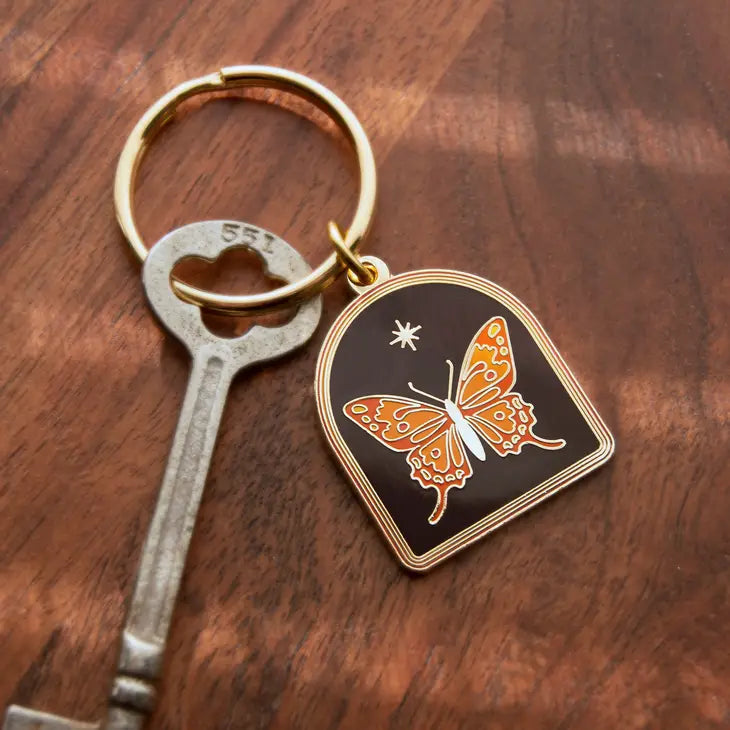 Retro Butterfly Keychain